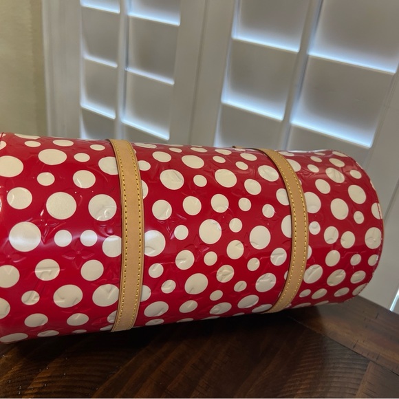 LOUIS VUITTON Vernidot Dot Infinity Papillon 30 Yayoi Kusama Tote Bag Red NEW! - Picture 10 of 14